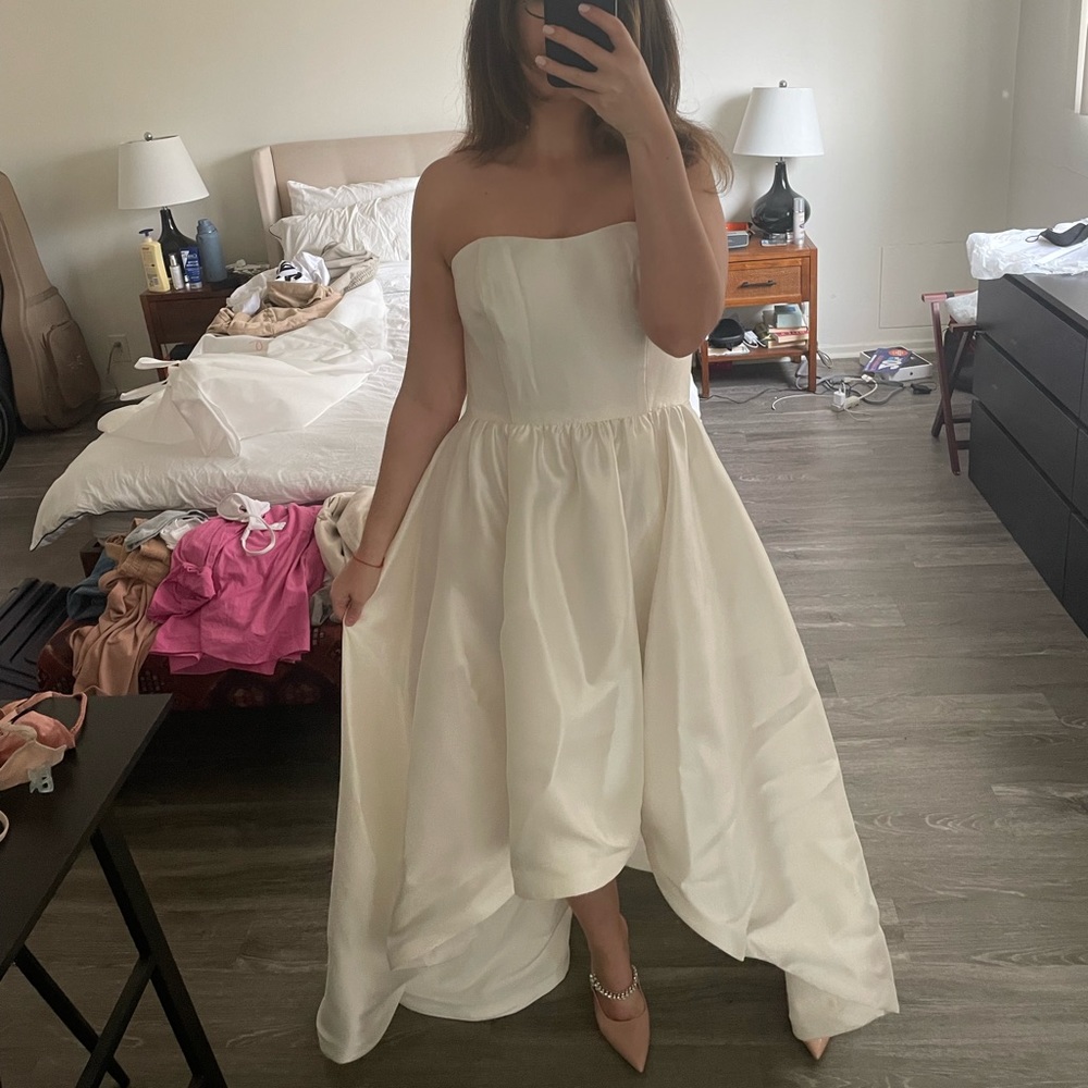 STRAPLESS WEDDING DRESS - Picture 3 of 5